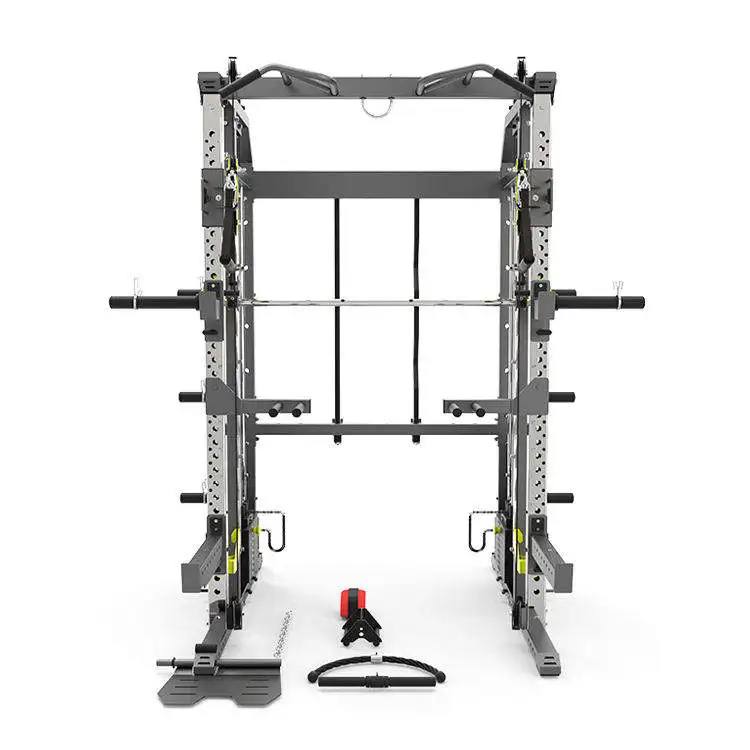 Home & Gym Use Multi Gym Machine Equipment Functional With Trainer Smith Multi Function Small Deep Squatting Smith Machine