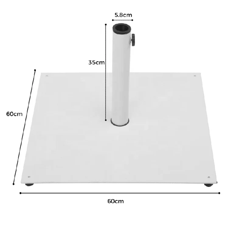 17kgs Outdoor Steel Plate Square Flat Umbrella Base - Buy Steel ...