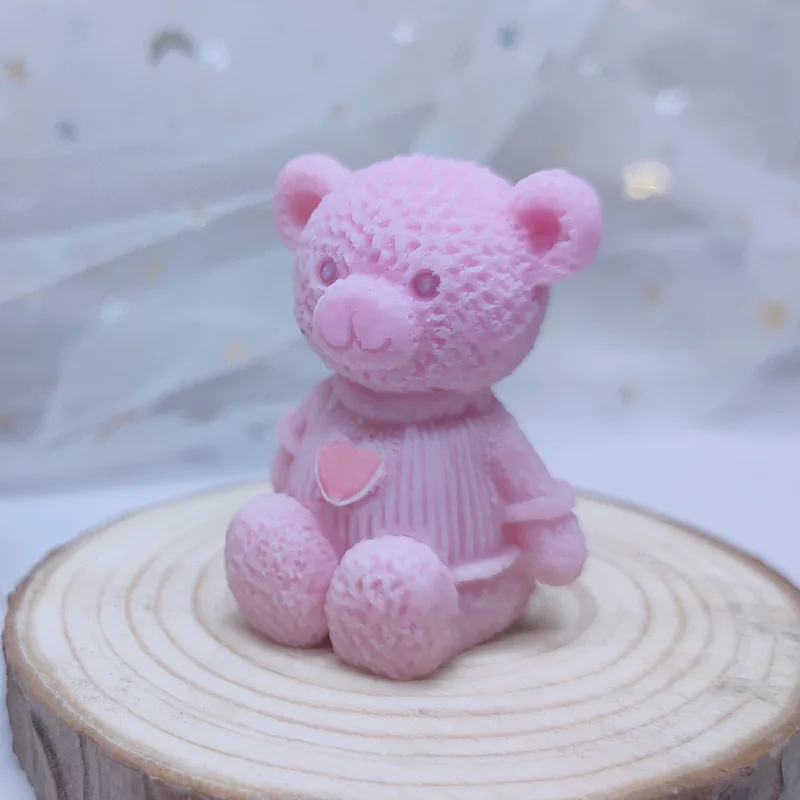 Factory Price Silicone Molds for Animal Candles Resin Molds Teddy