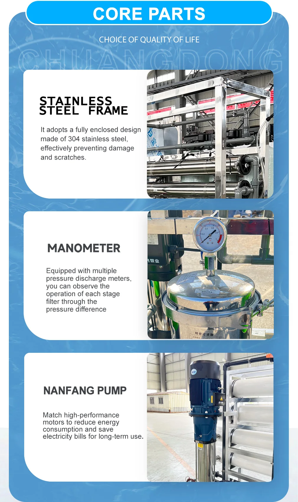 Compact Salt Drinking Water Factory RO Plant Desalination Equipment Groundwater Well Reverse Osmosis Machinery manufacture