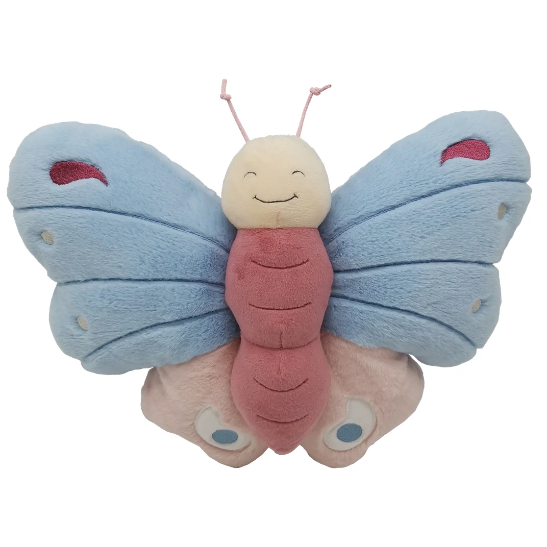 24cm Super Soft Cuddly Butterfly Plush Baby Toys Hugging Butterfly Stuffed Animal Toys Lovely