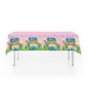 pink tablecloth