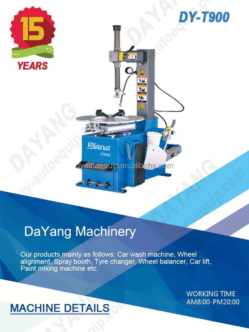 pneumatic tire changer machine tire removal machine