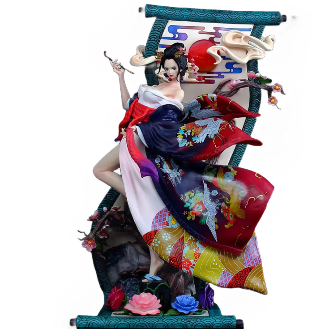 Boutique Super High Quality 46cm Anime double-headed kimono One Pieces Robin Figures-777005