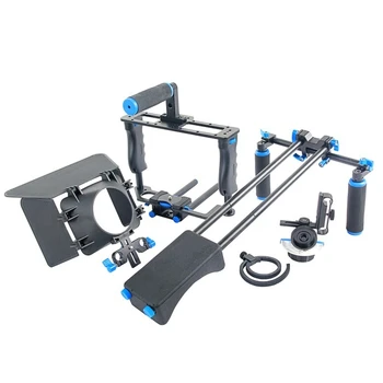 YELANGU Dual Handles Camera Shoulder Mount + Camera Cage Stabilizer Kit With Matte Box YLG1103A-A detail image
