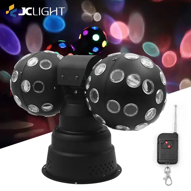 Fabriklager Sound-aktivierte Led-disco-effektleuchten – Bunte Rotation,Doppelköpfe,Kristall-spiegel-magische Kugel,Disco-licht Für Partys