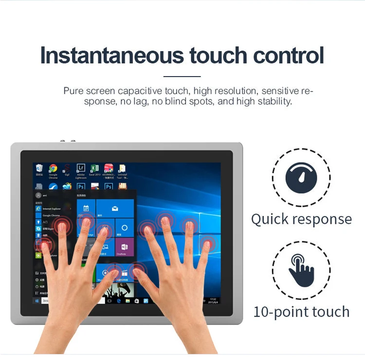 Touch Panel Mini 12.1 Inch Embedded Resistive Touch Screen Mini Win 10 J5040 I3 ...