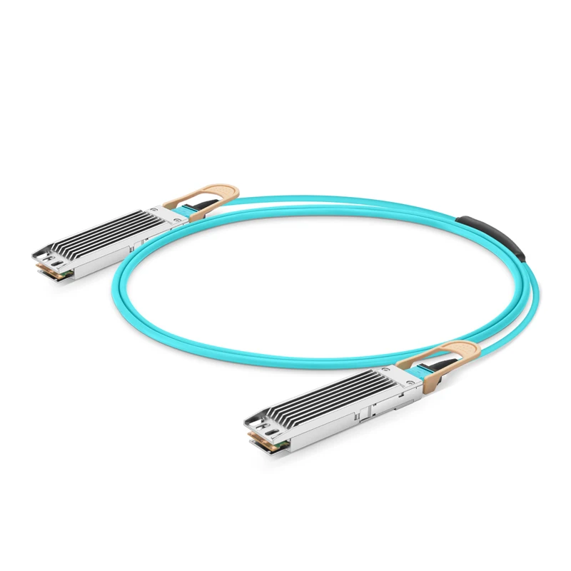 Mellanox Compatible 800G OSFP NDR InfiniBand Active Optical Cable with Heat Sink on Top Used for Quantum-2 Switch