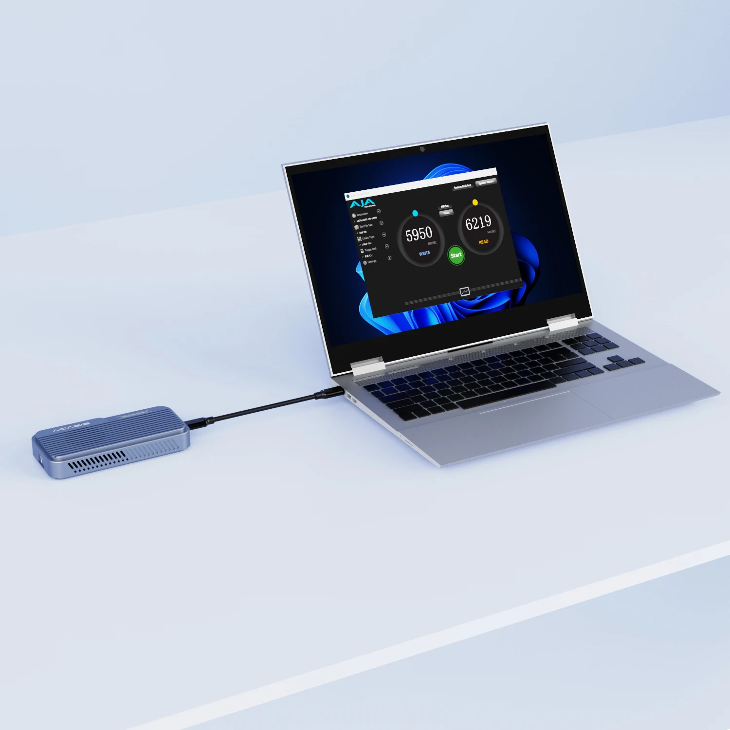 Acasis 80Gbps M.2 NVMe USB-C SSD Enclosure for MacBook & PCs