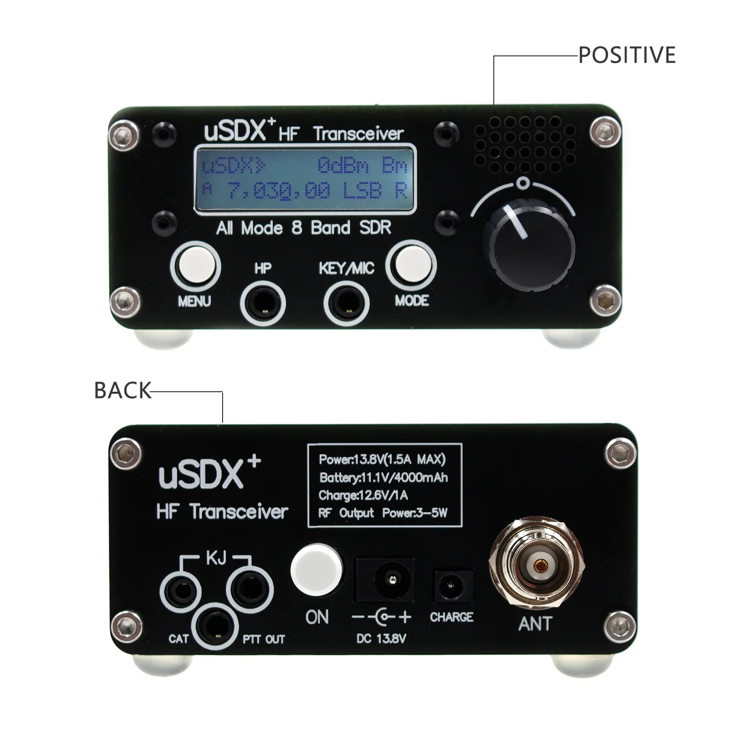USDR USDX+Plus v2 8-Bant SDR Telsiz, 12 Ay Garanti ile Ulaşım