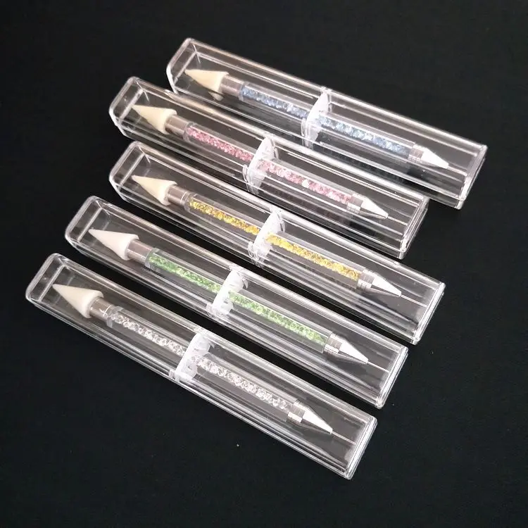 Manicure Tool Dotting Wax Pen Acrylic Handle Double Ended Manicure Nail Art Dotting Pen
