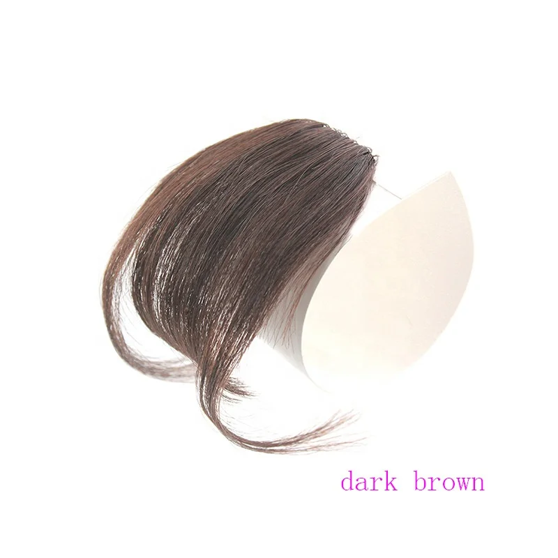 Hot Selling Human Hair Neat Women Hair Pieces Different Color Bangs Fringe Clip in Hair Extensions