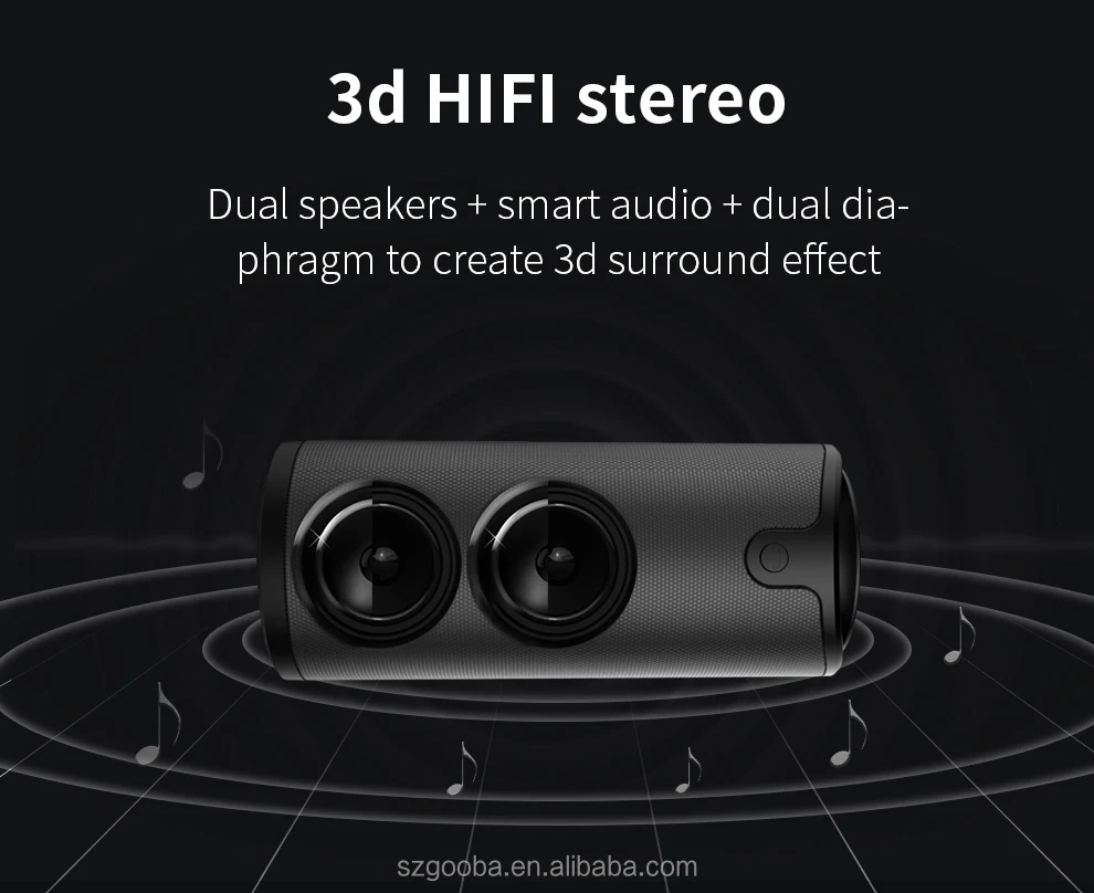 Newest Super Bass Desktop Sports Handsfree Portable Waterproof Outdoor Mini True Wireless Speaker - ANKUX.COM