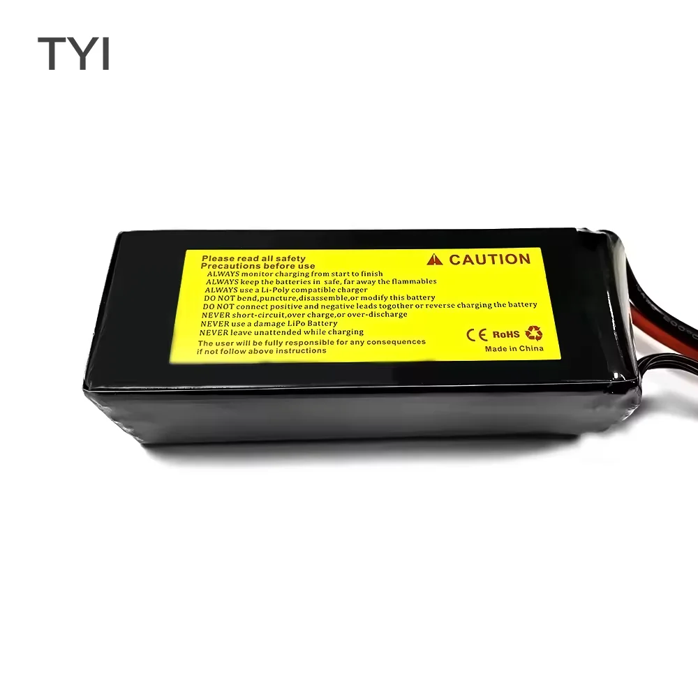 TYI 6S 6000mAh 22.2V 50C 6S1P Rechargeable Lipo Battery Long Range RC FPV Drones Accessories details