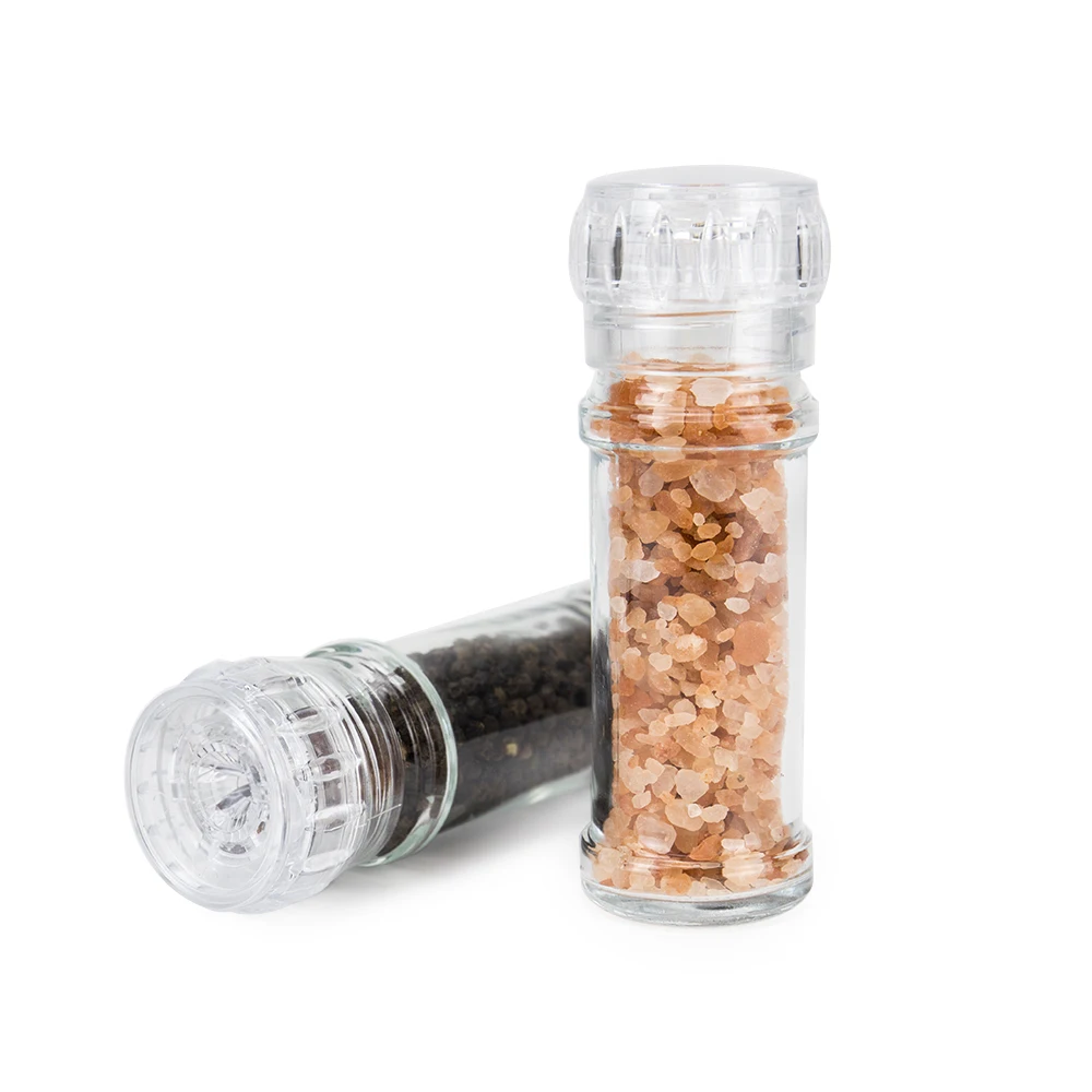 100ml Clear Glass Salt Grinders And Pepper Mill Shaker Mills Set