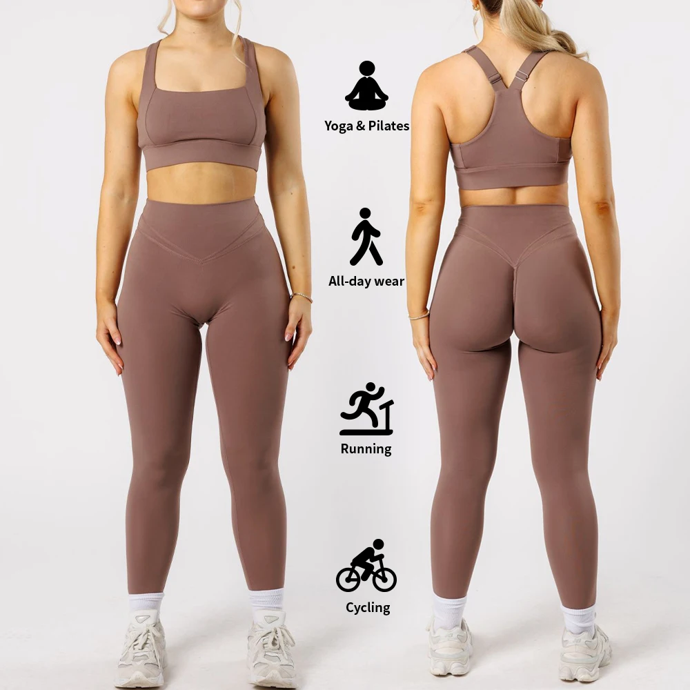 Nylon Gym Clothings V Shape Butt Hips Lifting Yoga Tights Pants Workout Gym Yoga Leggings for Women