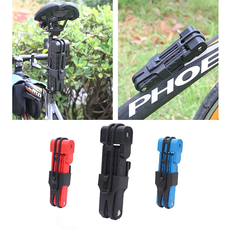 Superbsail Foldable Bicycle Lock Universal MTB Road Bike Folding Lock High Security Anti-Theft Scooter Electric Bike Accessories manufacture