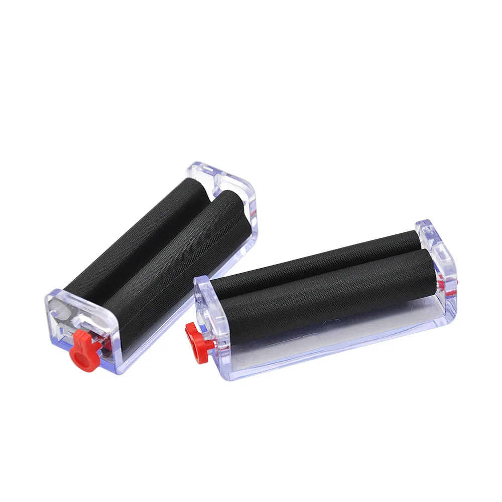 Rolling Paper Accessory 70mm Transparent Adjustable Hand Muller Roller Plastic Tobacco Roller Cigarette Rolling Machine