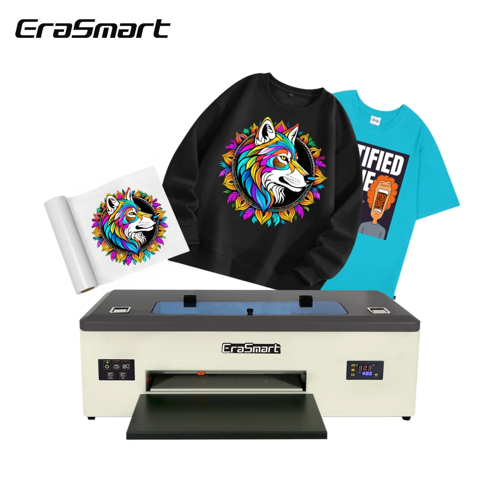 Erasmart Favorable Price A3 A4 Impresora Logo Clothes DTF Printer