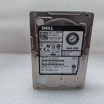 Refurbished for Dell 600G SAS 2.5-inch 15K 6GB/s Server Hard Drive SATA 3.0 Expansion Port Used Metal Shell New for Internal Use