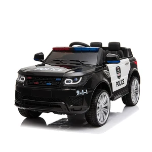 Fuzhou Tera Fund Four Wheel Children Police Manual Ride on Car Kids Police Car Power Wheel With Rubber Tires