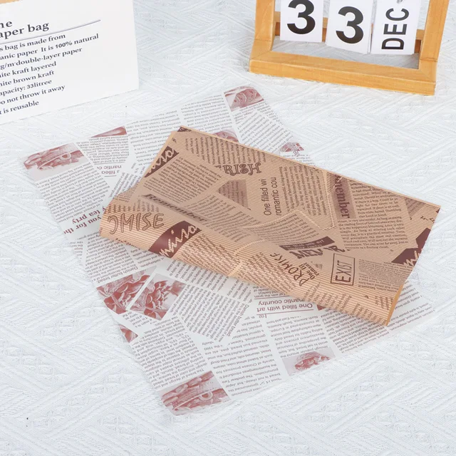 Cake Roll Non-stick Paper Coating Baking Tray Packaging Plate Paper Hamburger Paper Personalized Baking Tools