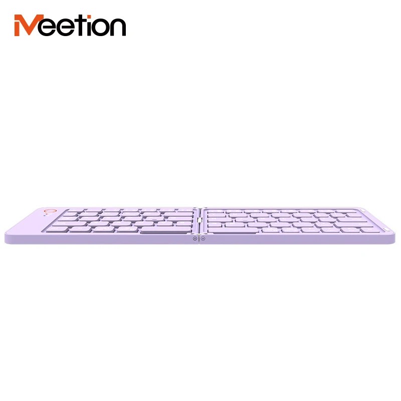 MEETION BTK001 Mini Folding Bluetooth Keyboard Slim Scissor Switch Multi-System BT Wireless Foldable Keyboard New Product