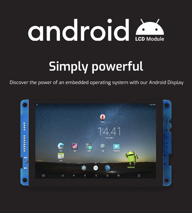 Proculus Embedded 5 Inch Android 7.1 OS Industrial Capacitive Touch ...