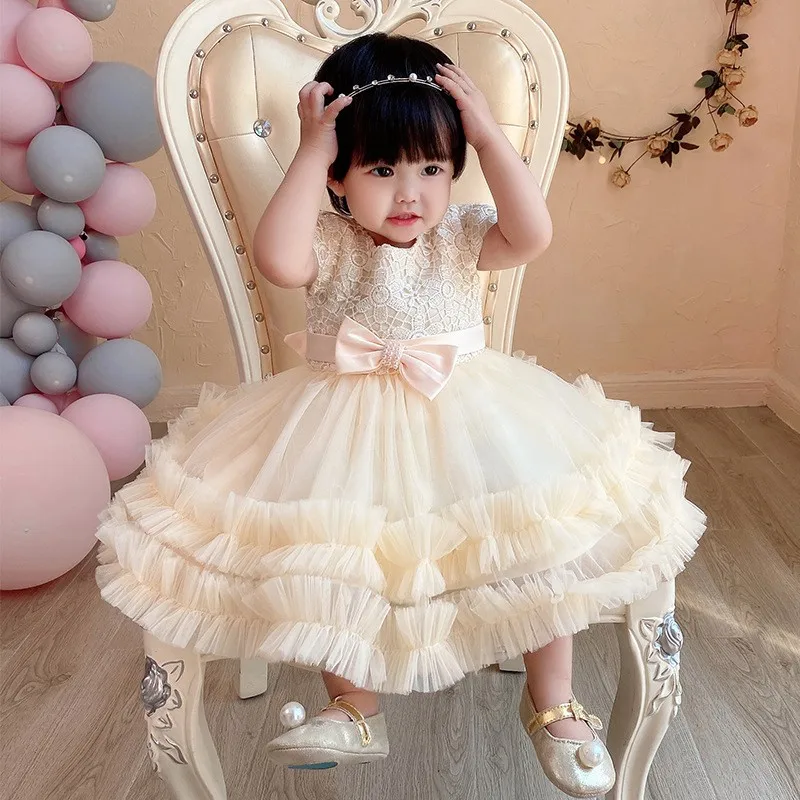 Wholesale Baby Birthday Dress Kids Baby Clothes First 1st Birthday Dresses  For Girls Party From malibabacom