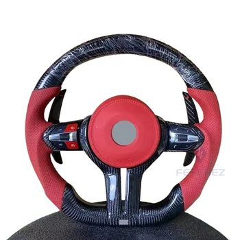Customized Leather Led Steering Wheel For Bmw F10 F30 E46 E60 F15 G20 G30 M3 M4 M5 Plug Play