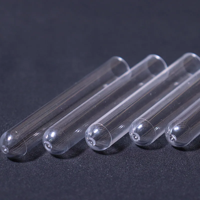 Custom Logo Laboratory Supplies Small Transparent Lid Cork Color Stand Plastic Test Tubes