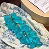 Prismatic blue grape soap-in foaming mesh