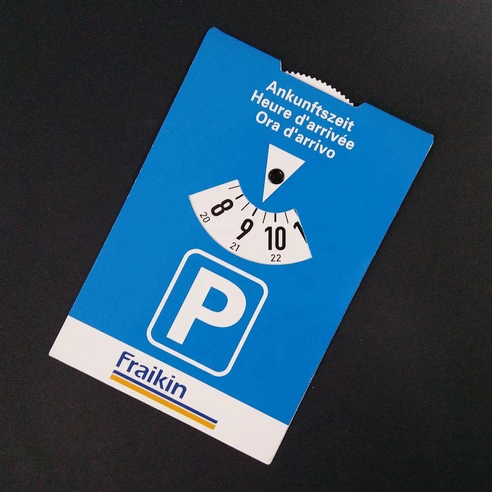 custom paper digital parking clock/parking timer/car