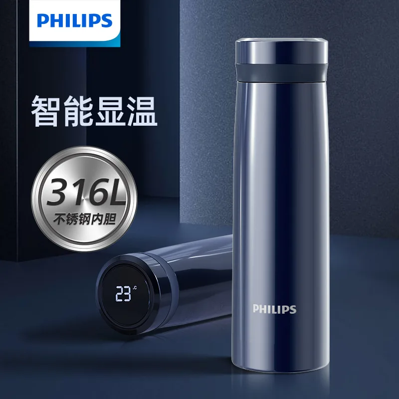 Thermos thermos cup men and women large-capacity 316L stainless