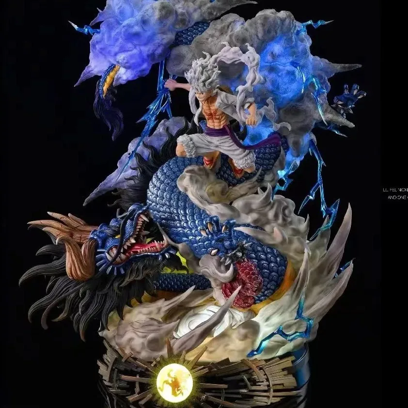 62Cmワンピースアニメニカ発光ルフィvsカイドウGkアクションフィギュア