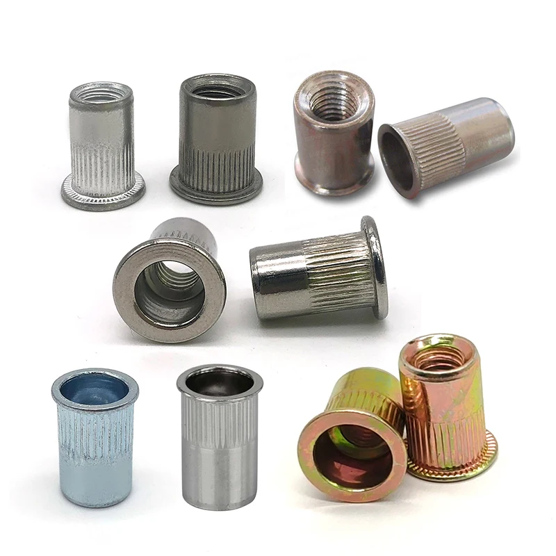 M4 M6 M8 M10 M12 Super Duplex Stainless Steel SAF2205 2507 A286 rivnut Plain Knurled Flat Head Blind Rivet Nuts manufacturer