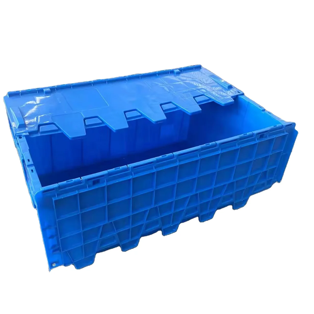 Crate Box Moving Boxes Wholesale Plastic Crate Large Stackable Storage Logistic Transport Box for Storage 720X450X320mm