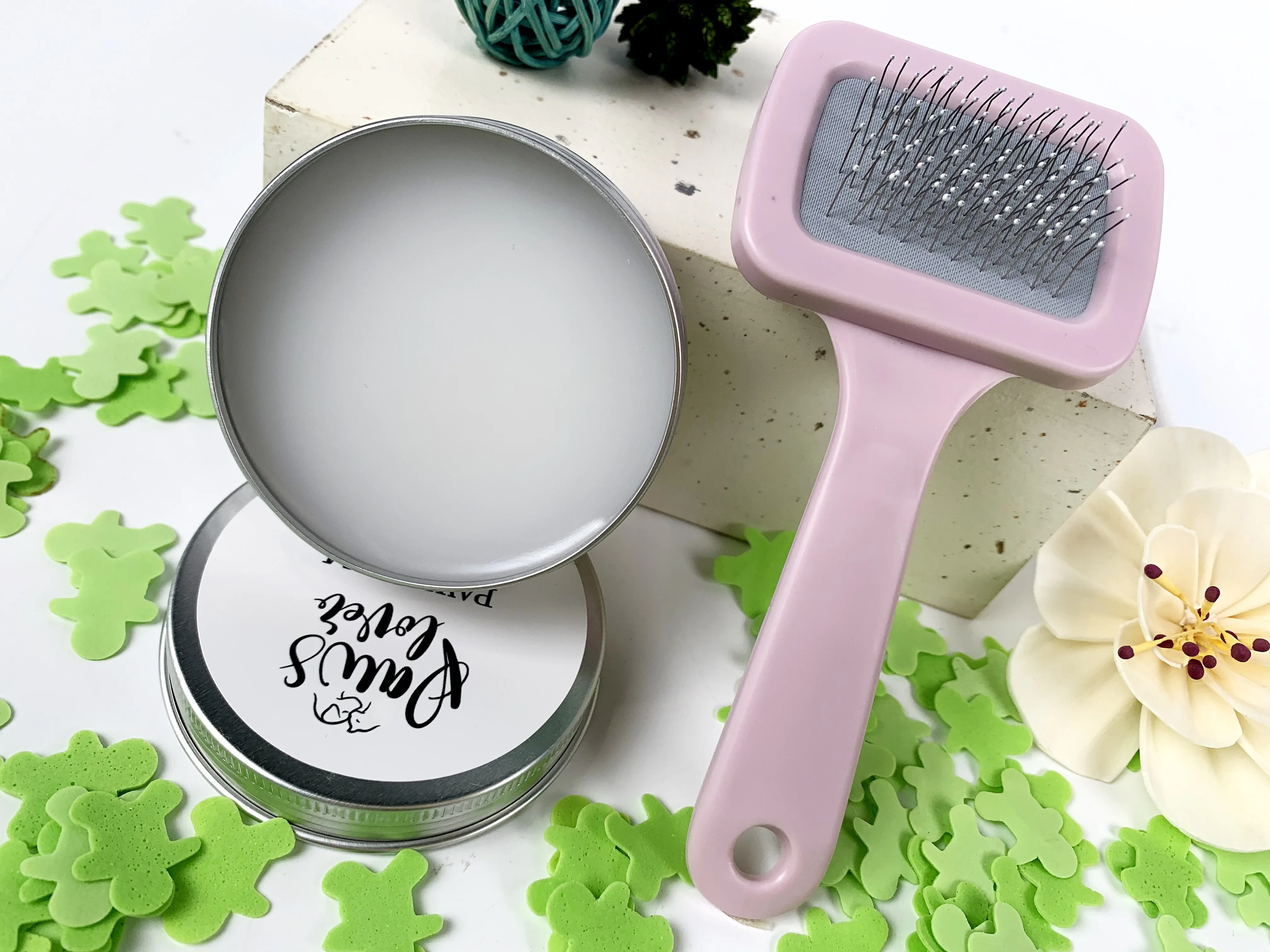 Private Label Pet Care Gift Set For Paw And Hair Care Moisturizing Paw