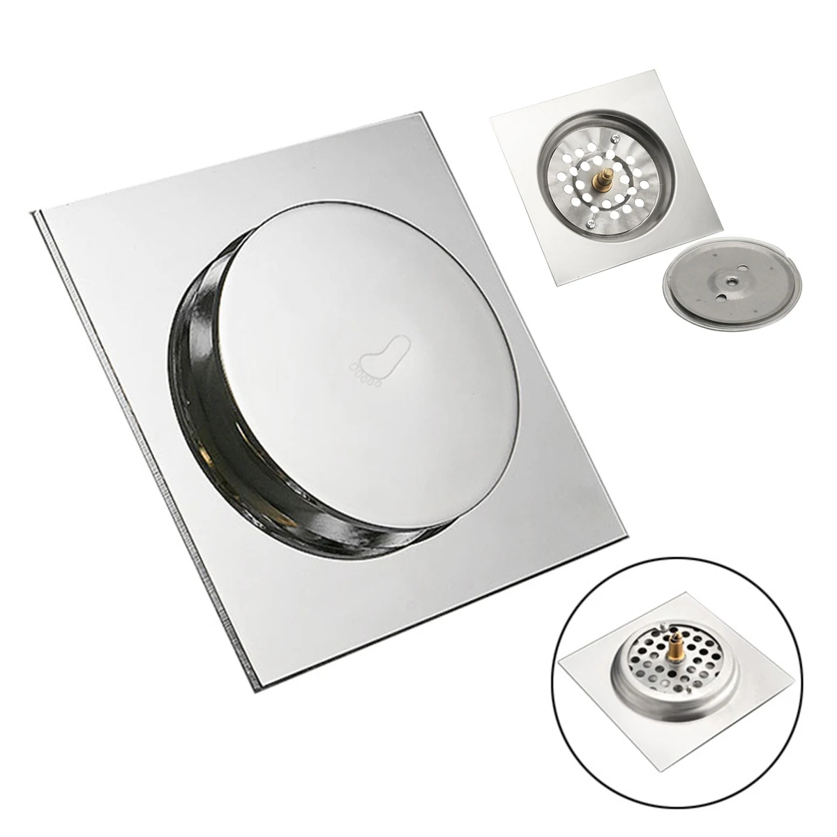 Factory Price Popular Clean Out Stainless Steel Pop up Concealed Floor Drain