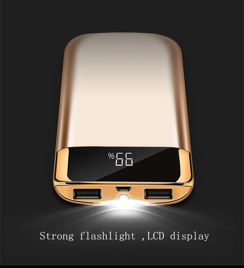 Ultra Slim 20000mah Powerbank Portable Mobile Charger Power Bank For