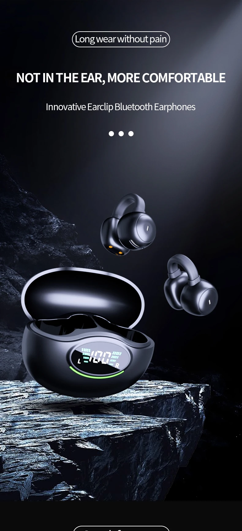 New Product Gaming Tws Wireless Blue Tooth Earphones Ear Clip Bone ...