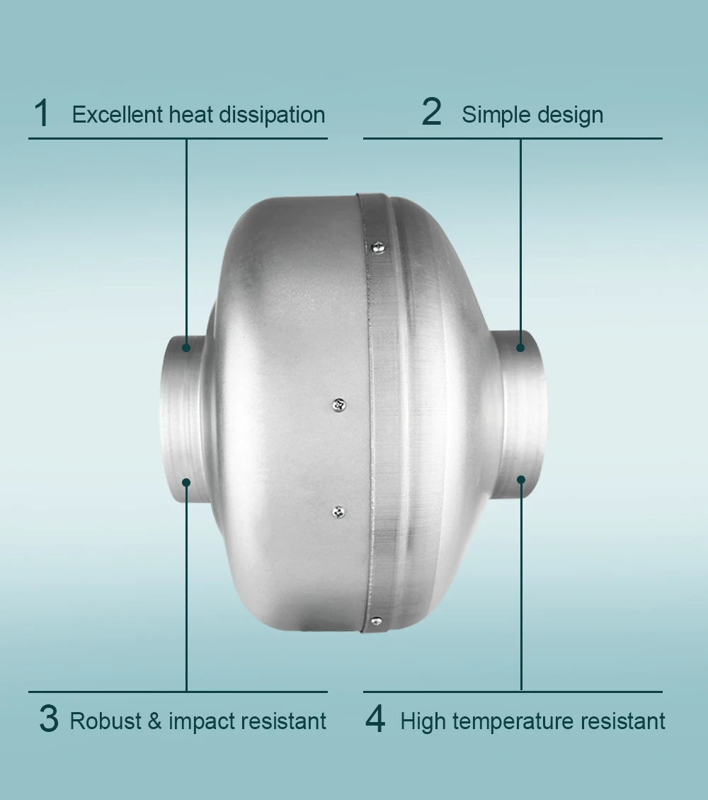 Line Duct Fan, DCFAIR, 4", 220-240V - detail 28