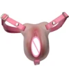 skin+pink belt