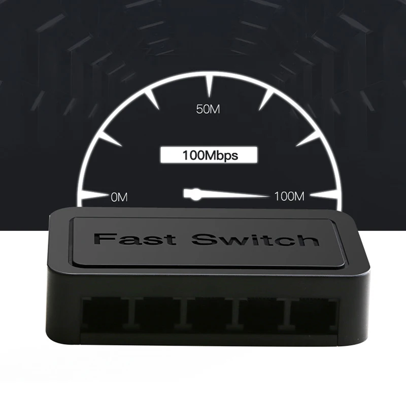 100M Ethernet-коммутатор разветвитель, подключи и играй 5-разъемное зарядное usb-устройство для переключатель контроля частных мини сетевой концентратор