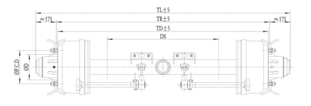 Low Bed Semi Trailer Axle Axles For Trailers Fruehauf Propar American ...