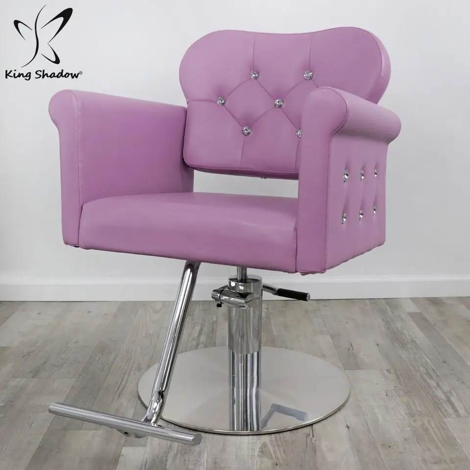 Beauty Pink Salon Chair Hair Dresser Hydraulic Hairdressing Chairs Barber  Station Salon Furniture Styling Chair