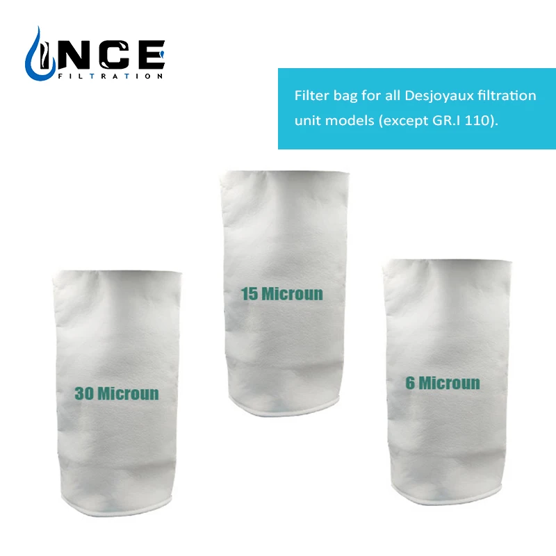 High Quality Rectangular PE Swimming Pool Filter Bag New Used Pocket Mesh Type with Ring Core Components for Filter Dust Grease