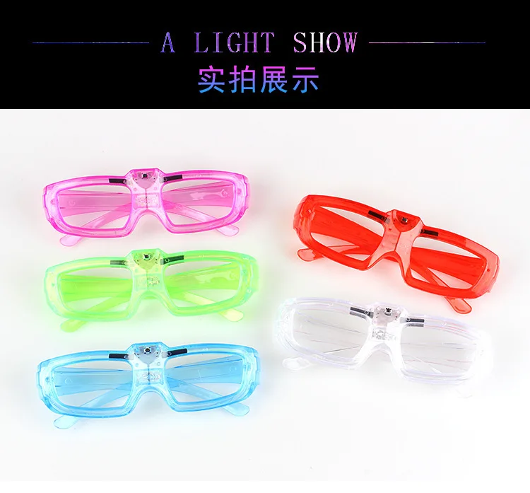 NINER9 Concert Event Night Run Atmosphere Cheer Prop Glowing PVC Portable Square Glasses preview 5