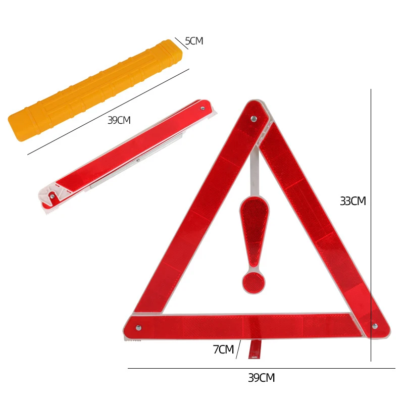 Super Quality Customized Car Safety Reflective Emergency Tool-Foldable Traffic Warning Tripod Triangle