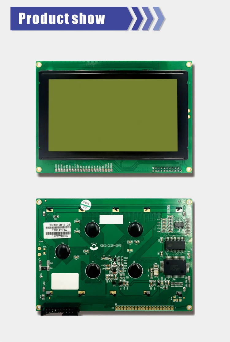 GH240128-5108 Monochrome LCD Display - 5.1 Inch Factory Module